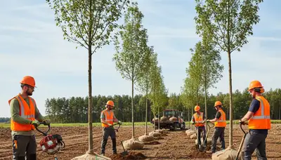 Professional tree planting in Bellevue, WA for residential landscapes and local soil conditions