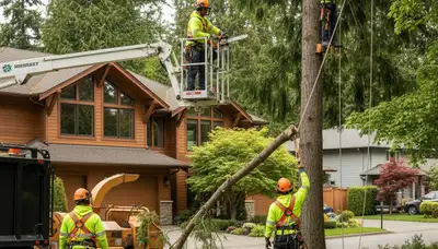 Tree removal crew serving Bellevue, WA for safe and efficient tree care