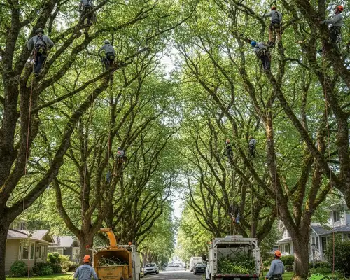 Tree trimming for Bellevue, WA dense canopy by local tree service experts